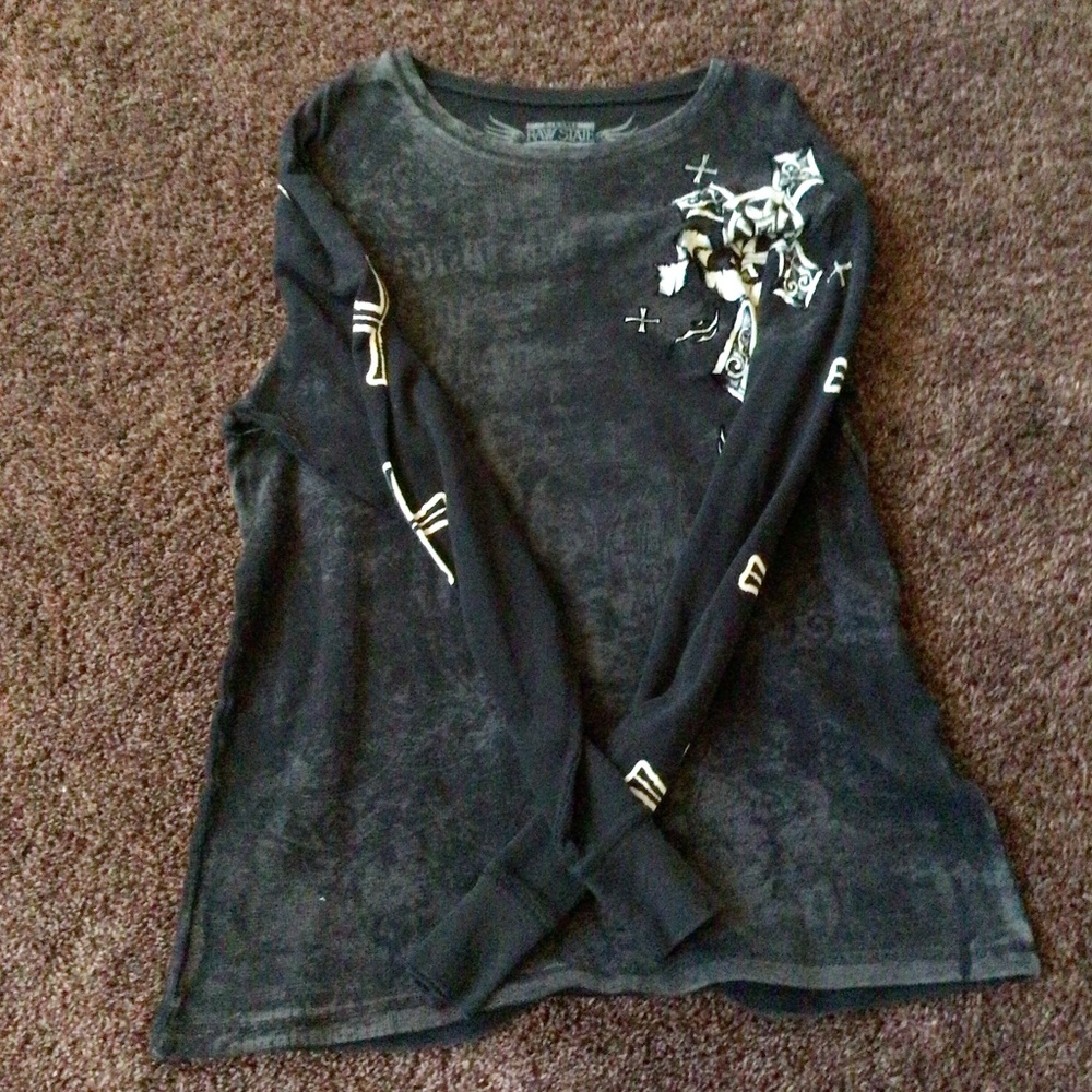 Skull gothic type long sleeved shirt…